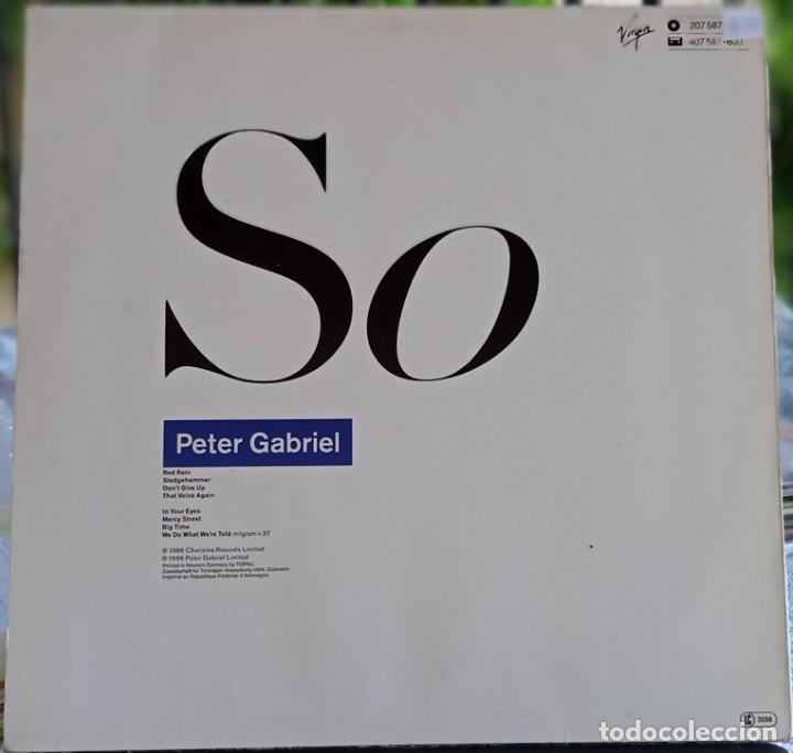 Discos de vinilo: Peter Gabriel &lrm;&ndash; So , Germany 1986 Virgin* - Foto 2