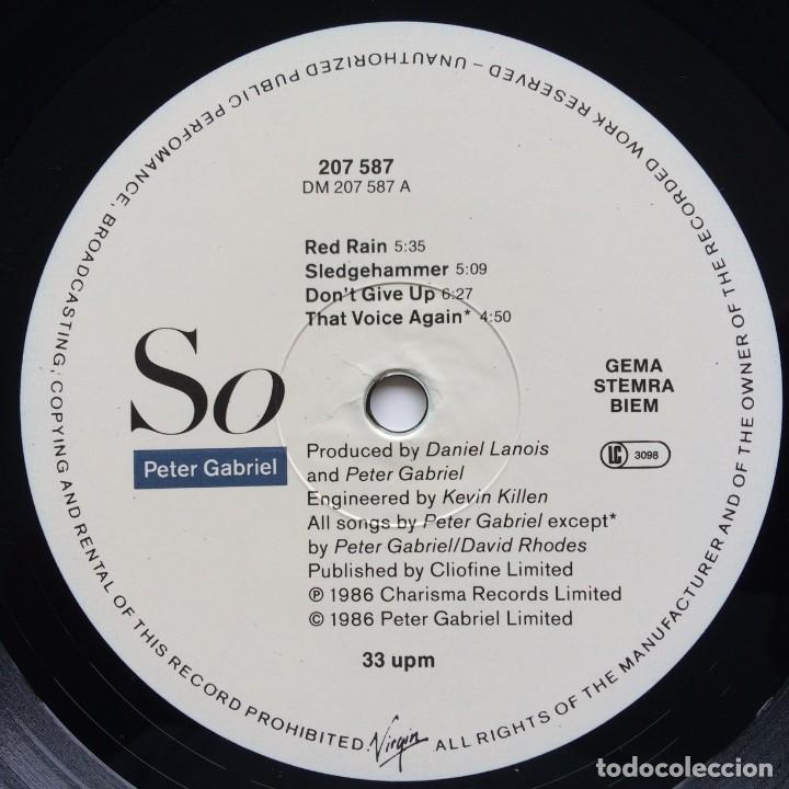 Discos de vinilo: Peter Gabriel &lrm;&ndash; So , Germany 1986 Virgin* - Foto 5