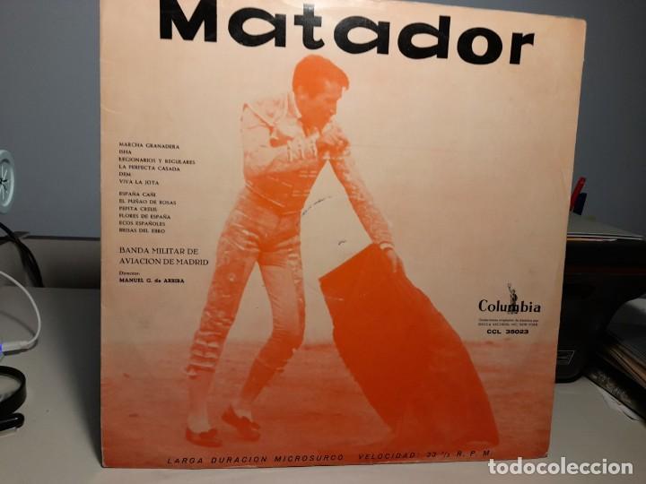 Discos de vinil: LP BANDA MILITAR DE AVIACION DE MADRID : MATADOR ( PASODOBLES )