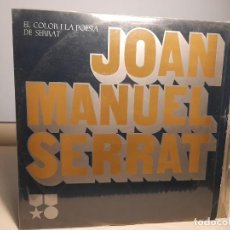 Discos de vinilo: LP JOAN MANUEL SERRAT : EL COLOR Y LA POESIA ( EDICION ESPECIAL PARA PINTURAS BRUGUER )