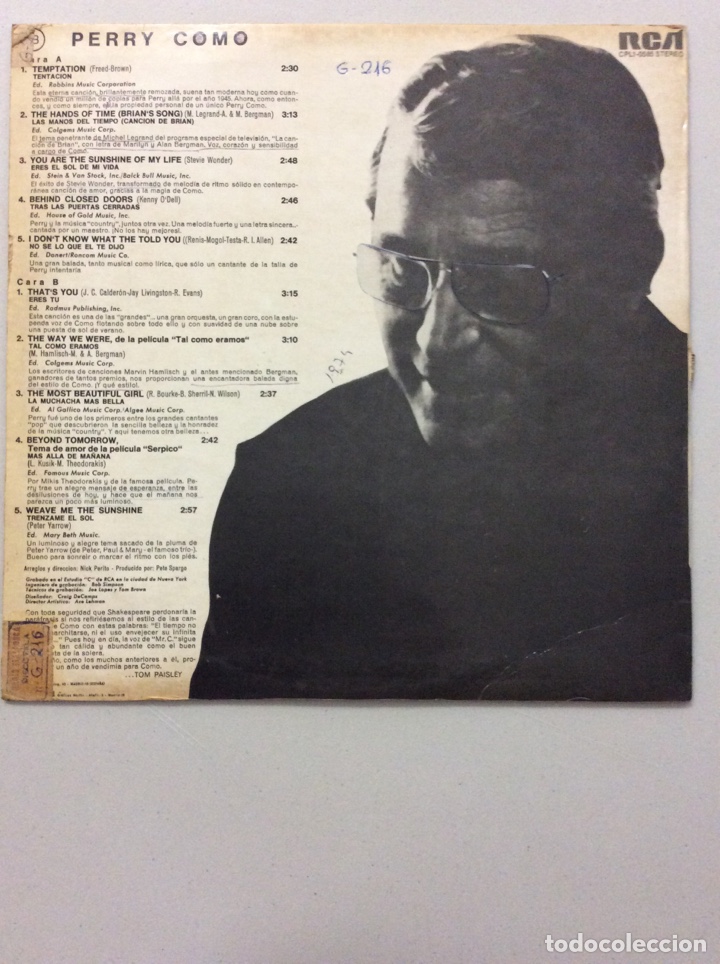 Discos de vinilo: Perry. Temptation. - Foto 2