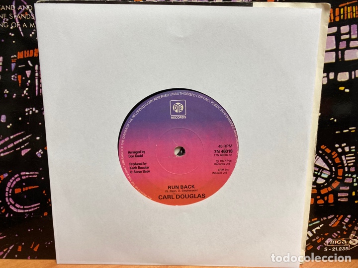 Discos de vinilo: Carl Douglas - Run Back (7&rdquo;, Single) Ed. UK - Foto 1