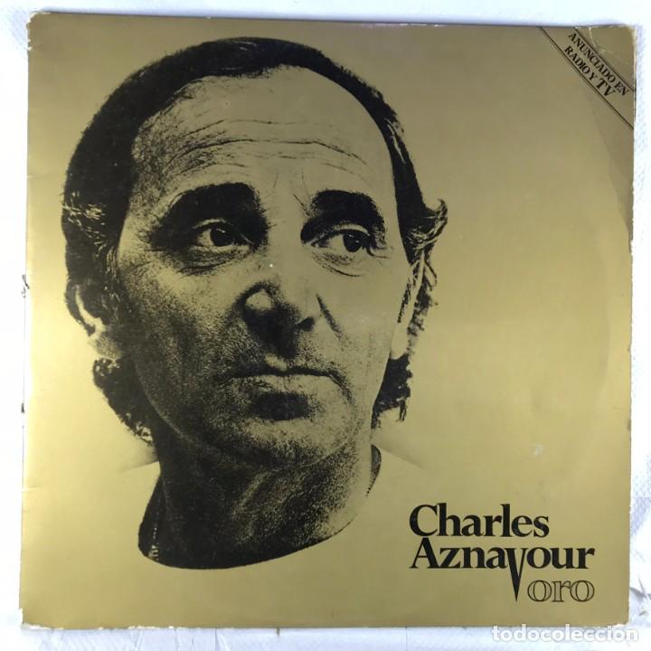 Discos de vinilo: Charles Aznavour &ndash; Oro - 2 x Vinyl, LP, Compilation, Gatefold - SPAIN - Foto 1