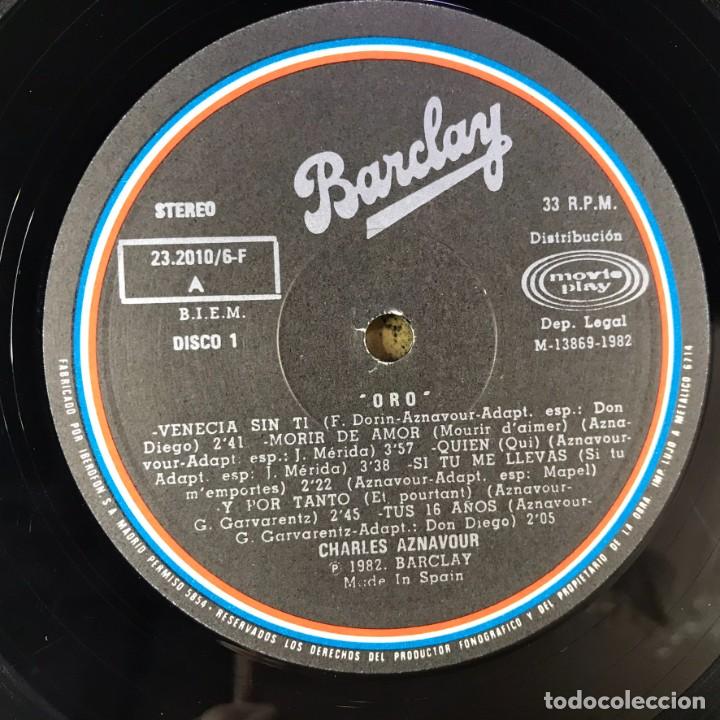 Discos de vinilo: Charles Aznavour &ndash; Oro - 2 x Vinyl, LP, Compilation, Gatefold - SPAIN - Foto 7