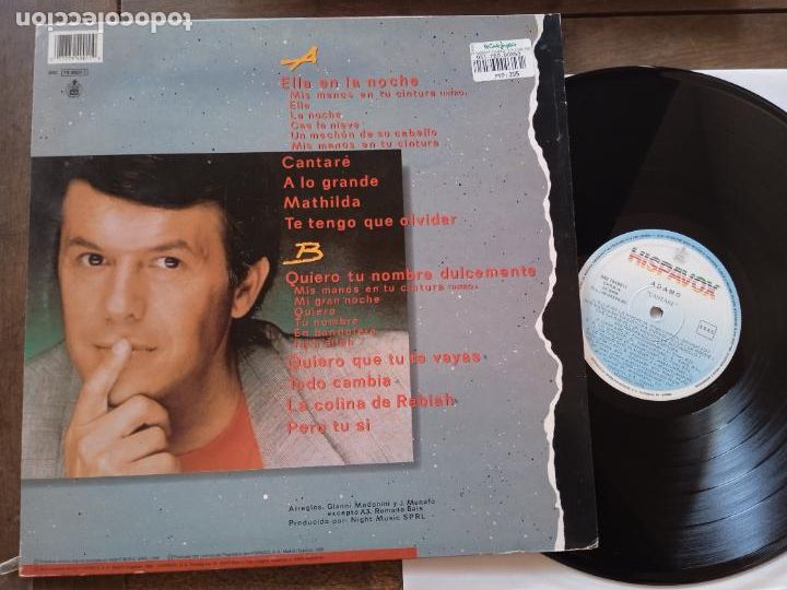 Discos de vinilo: ADAMO LP. CANTARE. MADE IN SPAIN. 1966 - Foto 2