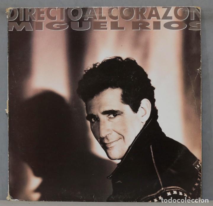 Discos de vinilo: LP. MIGUEL R&Iacute;OS. Directo al coraz&oacute;n - Foto 1