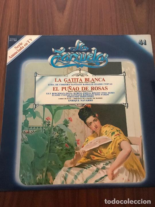 Discos de vinil: LA ZARZUELA N&ordm; 41 , LA GATITA BLANCA Y EL PU&Ntilde;O DE ROSAS, SERIE ANUNCIADA EN TV, LP VINILO
