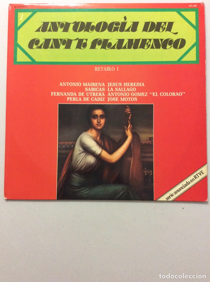 Vinyl-Schallplatten: Antolog&iacute;a del cante flamenco. Retablo 1.