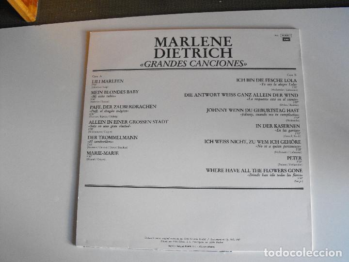 Discos de vinilo: Marlene Dietrich. Lili Marlen. 1982. - Foto 2