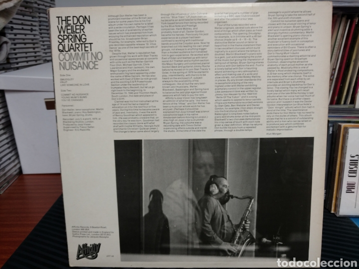 Discos de vinilo: The Don Weller Spring Quartet - Commit No Nuisance (LP, Album) - Foto 2