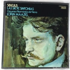 Discos de vinilo: SIBELIUS - LORIN MAAZEL – THE SEVEN SYMPHONIES - 4 X VINYL, LP BOX SET, COMPILATION - SPAIN. Lote 344738518