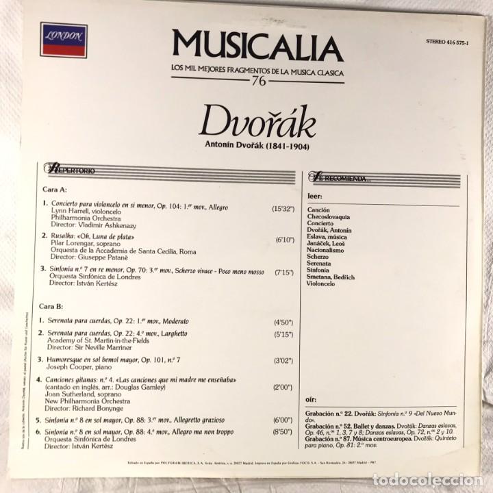 Discos de vinilo: MUSICALIA - SALVAT - DISCO 76. Dvorak - Foto 2
