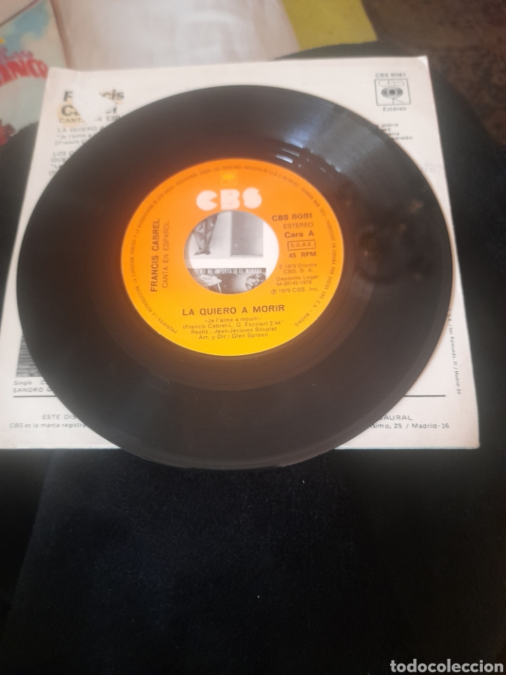 Discos de vinilo: Vinilo de Francis Cabrel, La quiero a morir - Foto 3