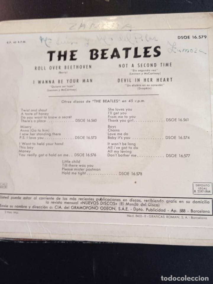Discos de vinilo: THE BEATLES- ROLL OVER BEETHOVEN. EP - Foto 2