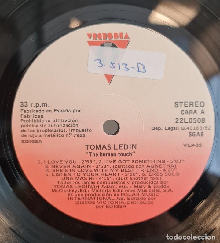 Discos de vinilo: Lp Tomas Ledin &rdquo; The Human Touch &rdquo; - Foto 3