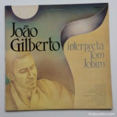 Discos de vinilo: JOÃO GILBERTO – INTERPRETA TOM JOBIM , JAPON 1985 ODEON. Lote 344866013