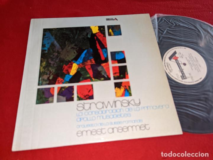 Disques de vinyle: SUISSE ROMANDE Ansermet STRAWINSKY Consagracion primavera+Apollo Musagetes LP 1972 Ace ESPA&Ntilde;A SPAIN