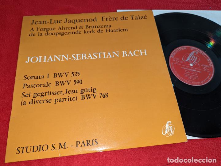 Disques de vinyle: STUDIO S.M. PARIS Jean L. Jaquenod Frere Taize orgue Ahrend&Brunzema BACH Sonata 1+Pastorale LP 1970