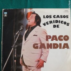 Discos de vinilo: PACO GANDIA , LOS CASOS VERIDICOS , DISCO VINILO LP 1977. Lote 344958053