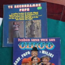 Discos de vinilo: GABY , FOFO Y MILIKI , TE RECORDAMOS FOFO , DOS DISCO VINILO LP 1973 Y 1976. Lote 344968423