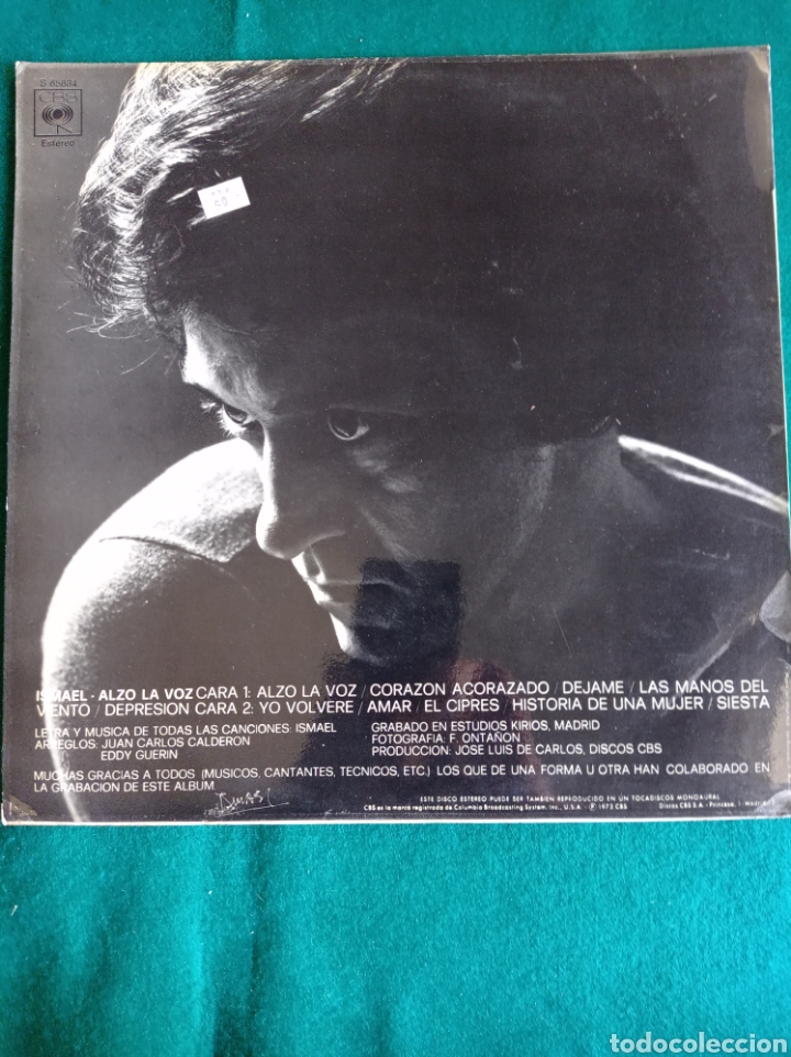 Discos de vinilo: ISMAEL , DISCO VINILO LP A&Ntilde;O 1973 - Foto 2