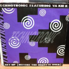 Dischi in vinile: TECHNOTRONIC FEATURING YA KID K - GET UP (BEFORE THE NIGHT IS OVER) (7”, SINGLE). Lote 345102358