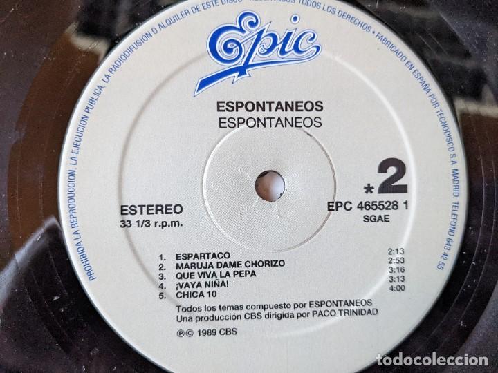 Discos de vinilo: 1989 - ESPONTANEOS - CONTIENE ESPARTACO - LP - Foto 2