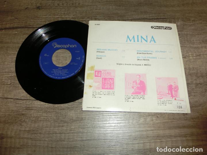 Discos de vinilo: MINA - BESAME MUCHO +3 - Foto 2