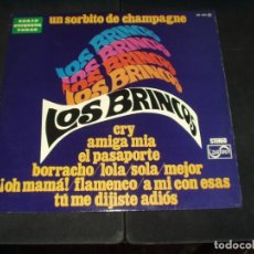 Discos de vinilo: BRINCOS LP UN SORBITO DE CHAMPAGNE. Lote 345163098
