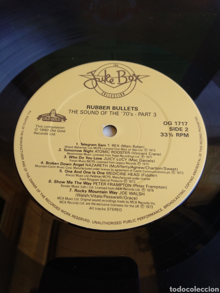 Discos de vinilo: *RUBBER BULLETS. UK. JUKE BOX. 1990. C.4 - Foto 4