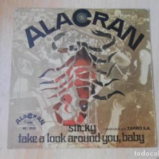 Discos de vinilo: ALACRAN, SG, STICKY + 1, AÑO 1970. Lote 345179498