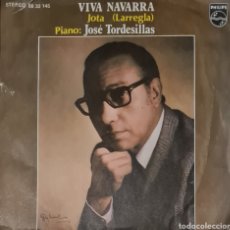 Discos de vinilo: SINGLE - JOSE TORDESILLAS - VIVA NAVARRA JOTA (LAREGLA) - FELICIDADES CON ZAMBOMBA Y ORGANITO 1977. Lote 345181373