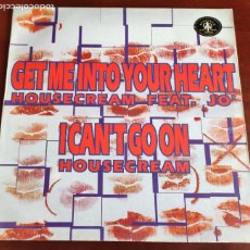 Discos de vinilo: HOUSECREAM FEAT.JO - GET ME INTO YOUR HEART - MAXI SINGLE.12 - 1994