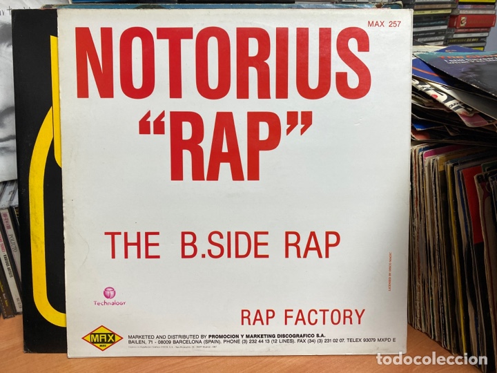 Discos de vinilo: Rap Factory - Notorious Rap (12&rdquo;) - Foto 2