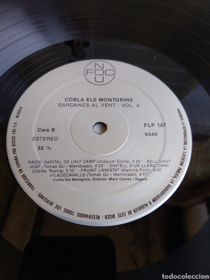Discos de vinilo: * COBLA MONTGRINS. SARDANES. 1988 - Foto 4