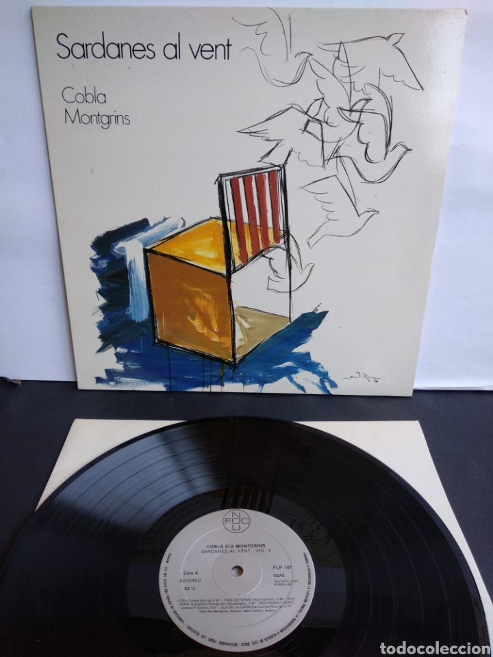 Discos de vinilo: * COBLA MONTGRINS. SARDANES. 1988 - Foto 1