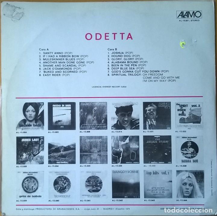 Discos de vinilo: Odetta, Folklore Internacional U.S, Alamo AL-15.037 - Foto 2