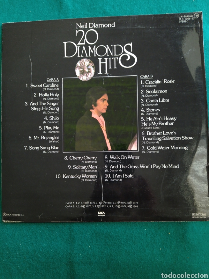 Discos de vinilo: 20 DIAMONDS HITS , DISCO VINILO LP , A&Ntilde;O 1979 - Foto 2
