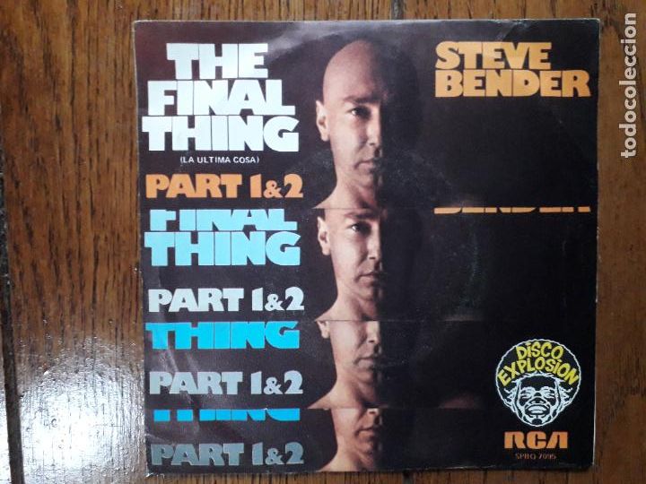 Discos de vinilo: Steve Bender - the final thing (la &uacute;ltima cosa) parte 1 y 2 - Foto 1