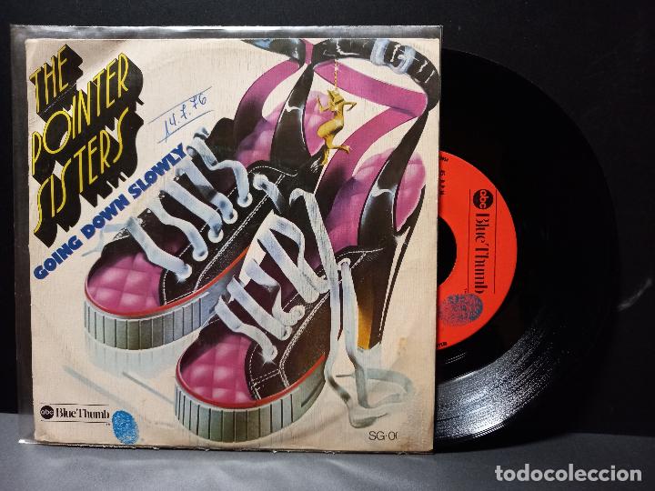 Discos de vinilo: THE POINTER SISTERS GOING DOWN SLOWLY SINGLE SPAIN 1976 PDELUXE - Foto 1