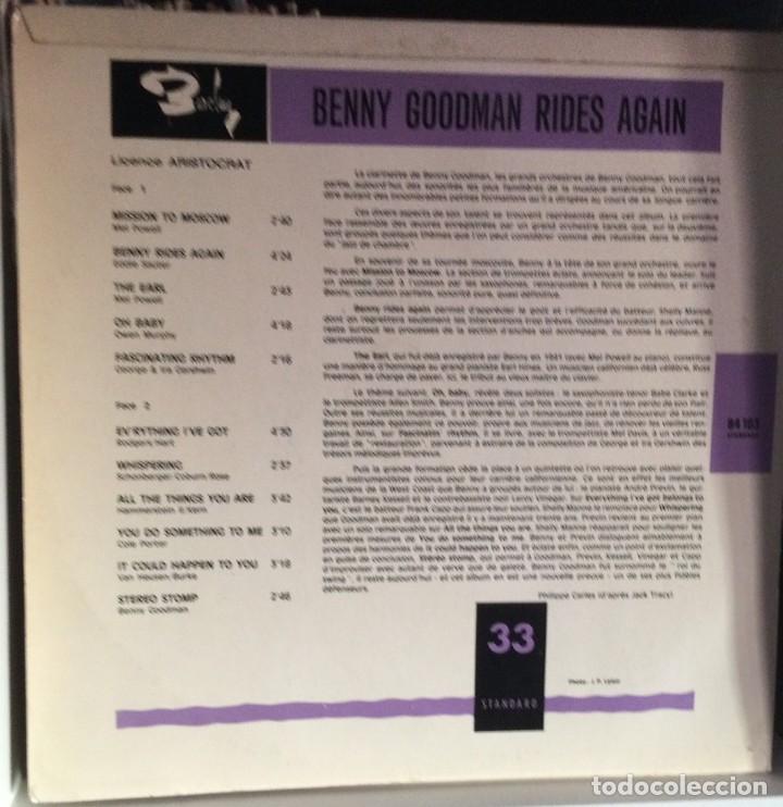 Discos de vinilo: Benny Goodman: Rides Again - Foto 2