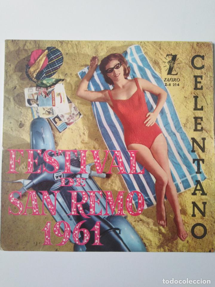 Discos de vinilo: Celentano en San Remo 61 - Foto 1