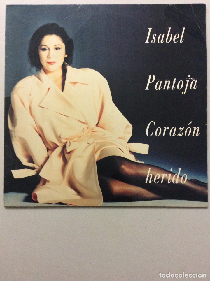 Discos de vinilo: Isabel Pantoja. Coraz&oacute;n herido. - Foto 1