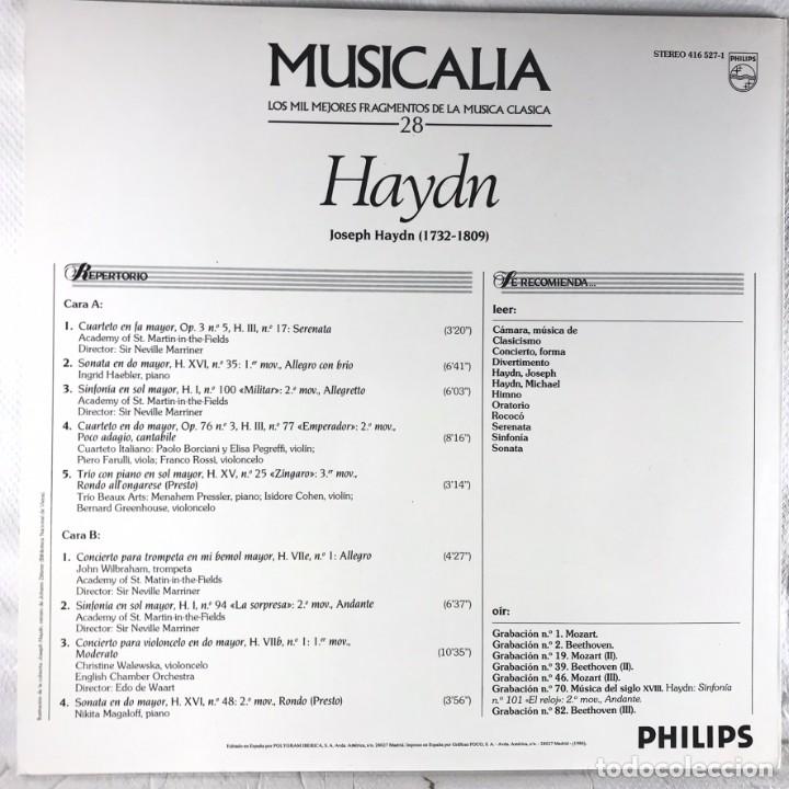 Discos de vinilo: MUSICALIA - SALVAT - DISCO 28. Haydn - Foto 2