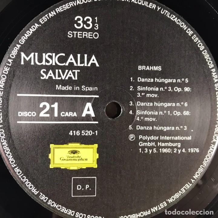 Discos de vinilo: MUSICALIA - SALVAT - DISCO 21. Brahms - Foto 4