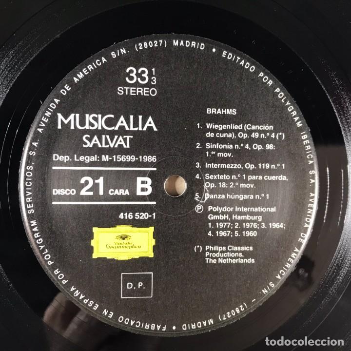 Discos de vinilo: MUSICALIA - SALVAT - DISCO 21. Brahms - Foto 6