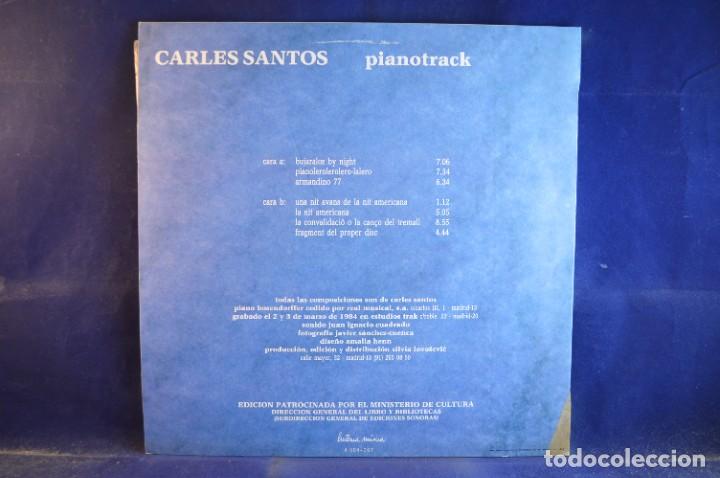 Discos de vinilo: CARLES SANTOS - PIANOTRACK - LP - Foto 2