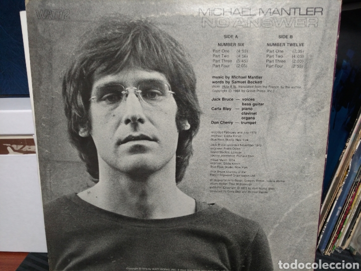 Discos de vinilo: Michael Mantler - No Answer (LP, Album) - Foto 2
