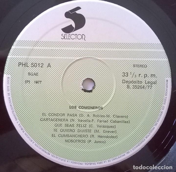Discos de vinilo: Los Comuneros, Los Comuneros, Selector PHL 5012 - Foto 4