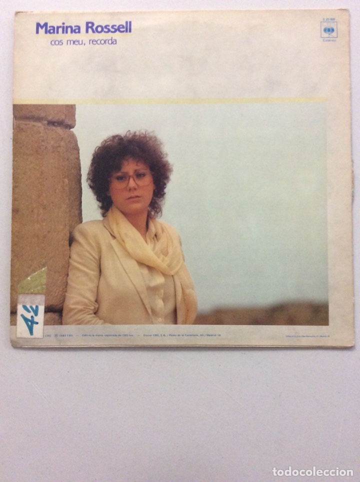 Discos de vinilo: Marina Rossell. Cos meu, recorda. - Foto 2